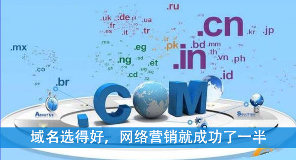 域名選得好，網(wǎng)絡(luò)營銷就成功了一半